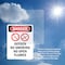 Signmission Oxygen No Smoking No Danger Sign, Plastic, 7in W x 10in L, 2PK OS-2PACK-DS-P-710-V-1515 - alternate 2